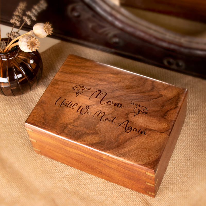 Solid Hardwood Box Cremation Urn
