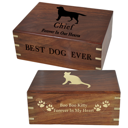 Perfect Wooden Box Pet Urn