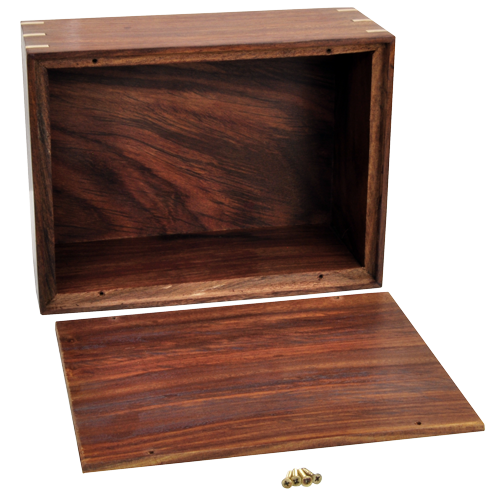 Solid Hardwood Box Cremation Urn