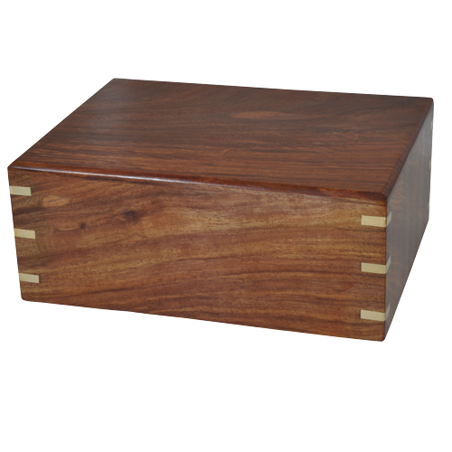 Solid Hardwood Box Cremation Urn