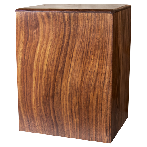 Rosewood Perfect Wooden Box Urn Upright