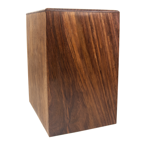 Rosewood Perfect Wooden Box Urn Upright