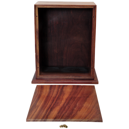 Elegant Photo Display Wood Cremation Urn