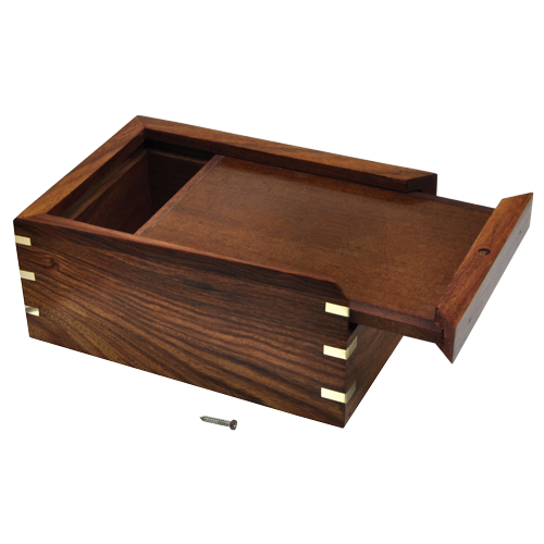 Large Perfect Wood Box Urn with Photo Window