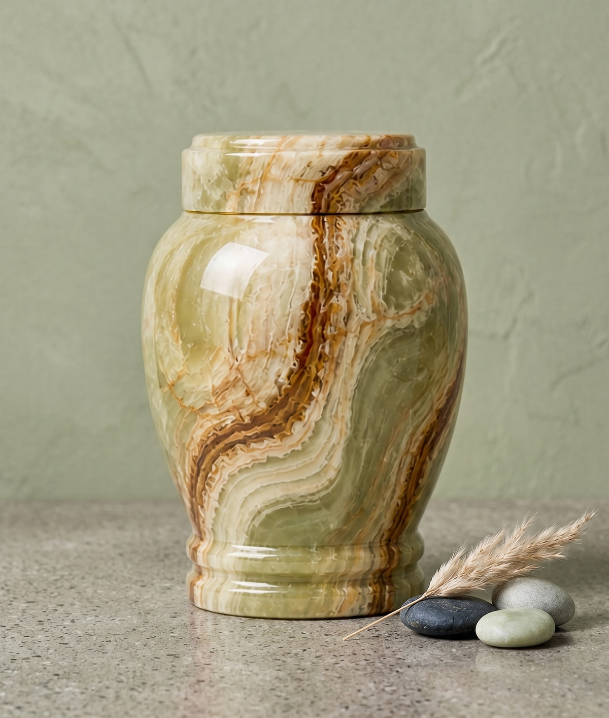 Silas cremation urn additional view