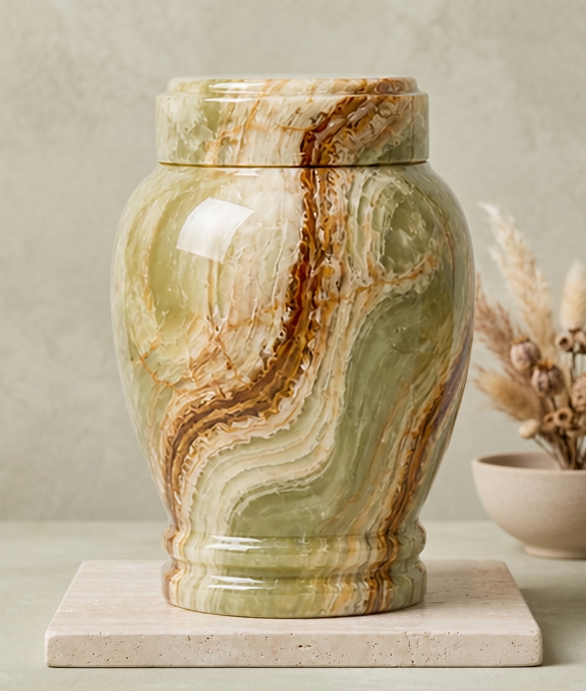 Silas cremation urn additional view