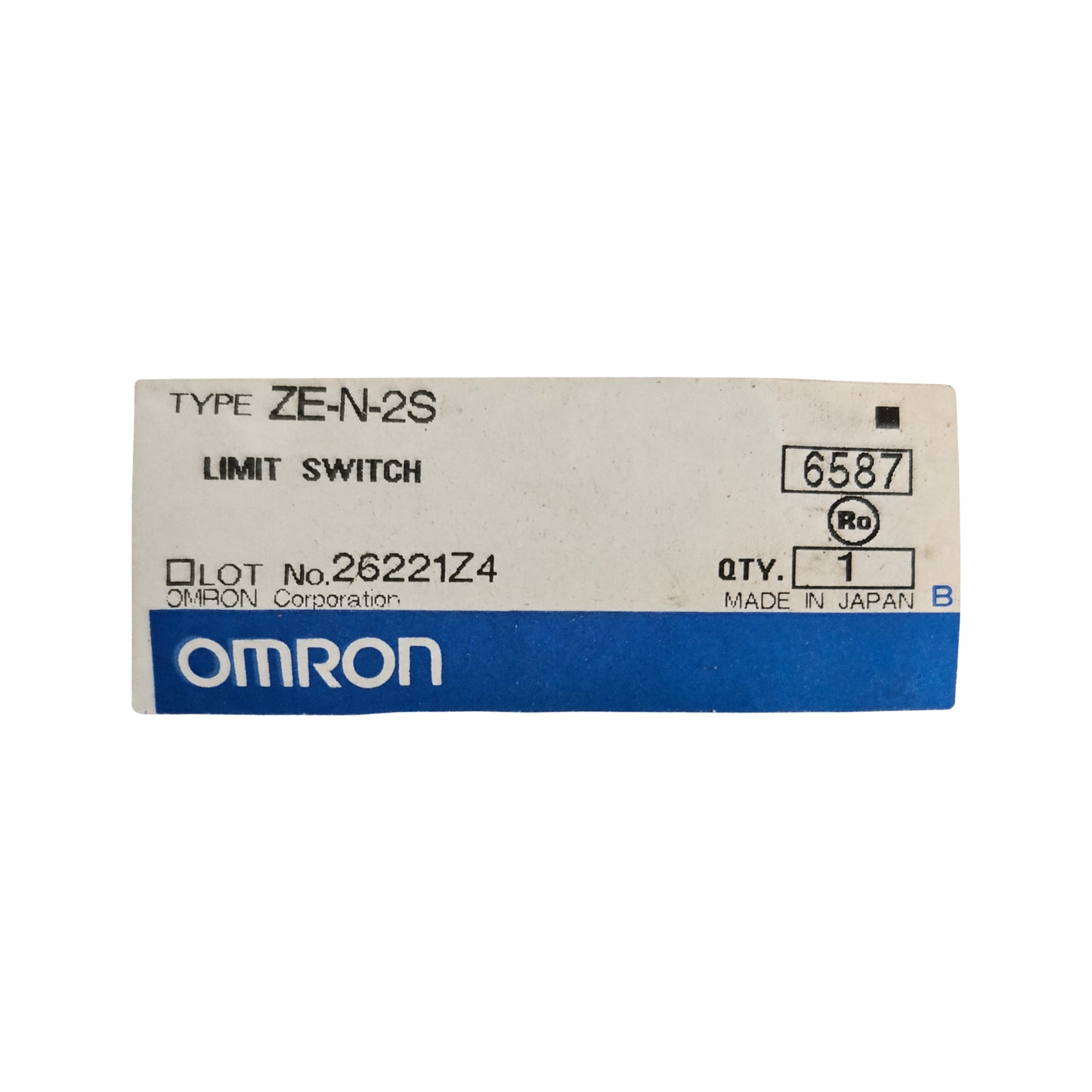Limit Switch — Omron ZE-N-2S, Plunger, Enclosed