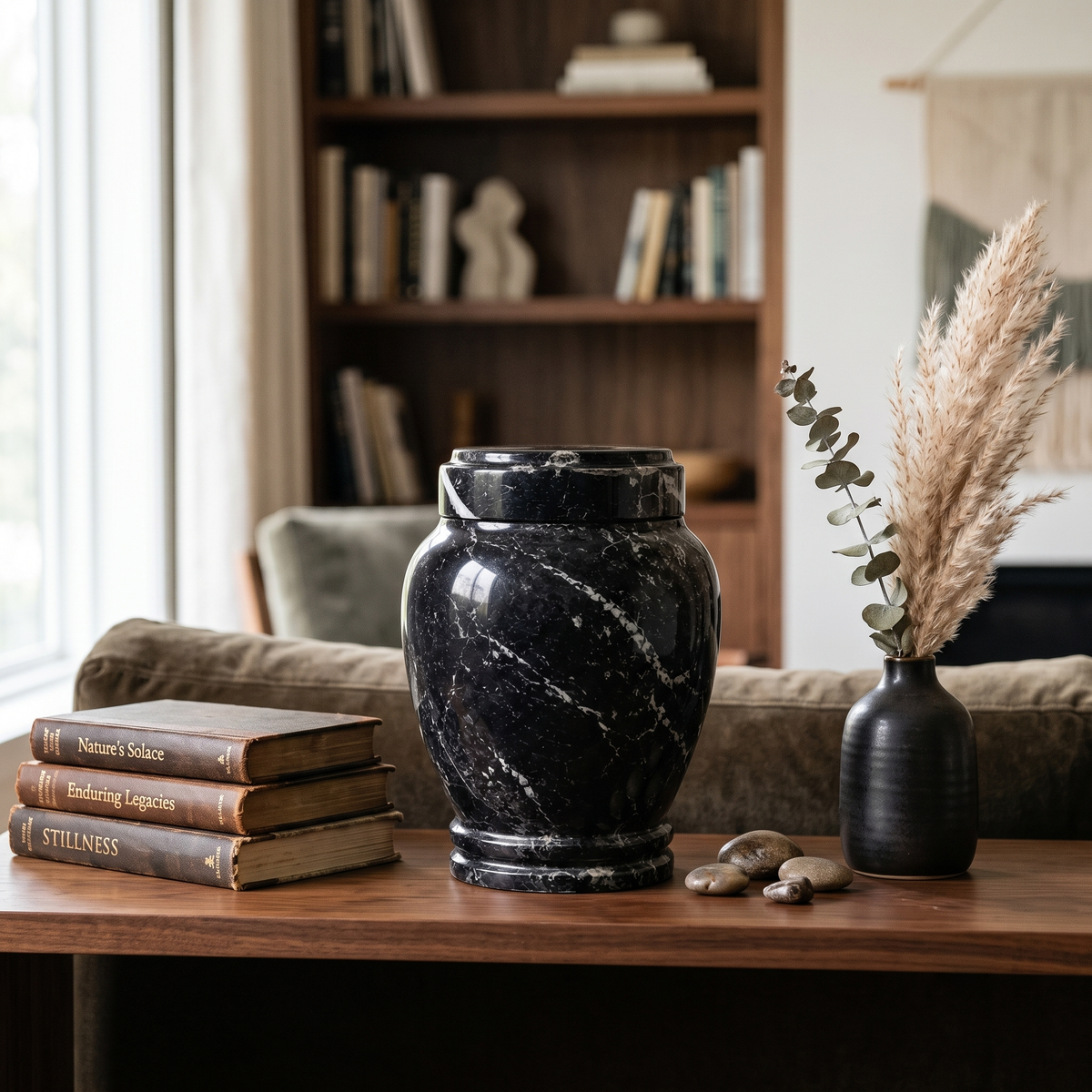 Zuri cremation urn additional view