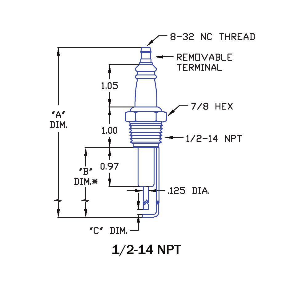 Cremation retort ignitor P5038 replacement